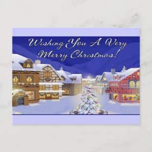 Deseándole una postal de las Felices Navidad