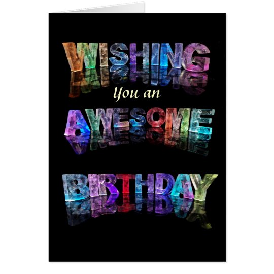 Deseándole una tarjeta de cumpleaños impresionante