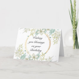 "Deseándote bendiciones en tu cumpleaños"
