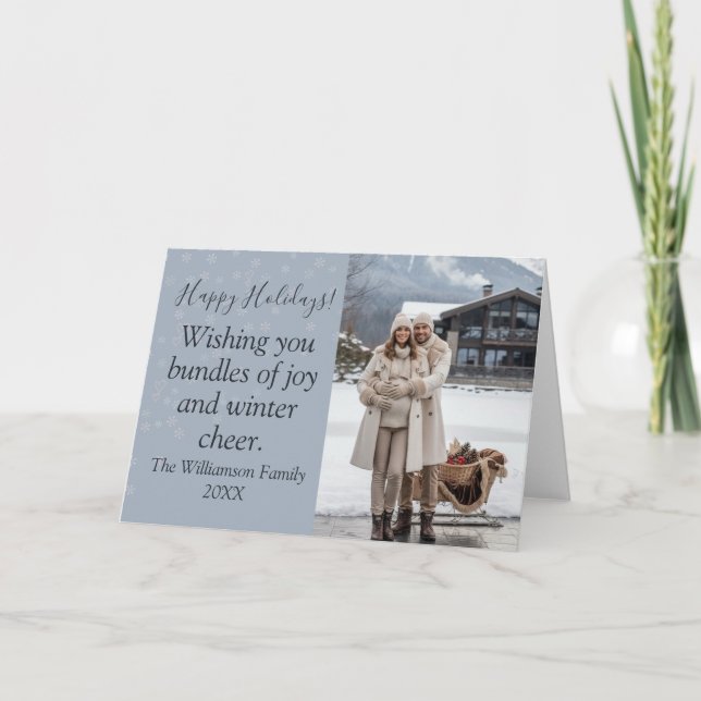 Deseándote paquetes de tarjetas de vacaciones fami (Anverso)