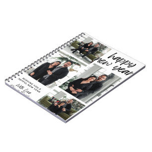 Deseándote un alegre cuaderno de fotos en espiral 