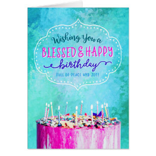 Deseándote un cumpleaños bendecido y feliz