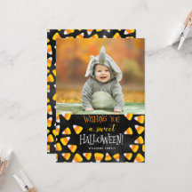 Deseándote Una Dulce Tarjeta Fotográfica De Hallow