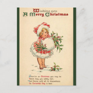 Deseándote Una Feliz Navidad - Poema Vintage