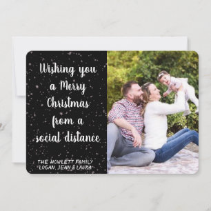 Deseándote una Feliz Navidad Tarjeta de Foto Dista