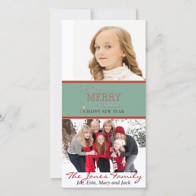 Deseándote una Feliz Navidad y Feliz Año Nuevo (Anverso)