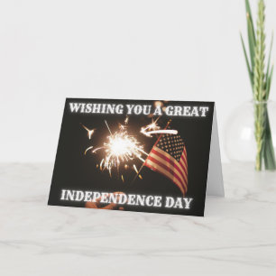 Deseándote Una Gran Tarjeta Del Día De La Independ