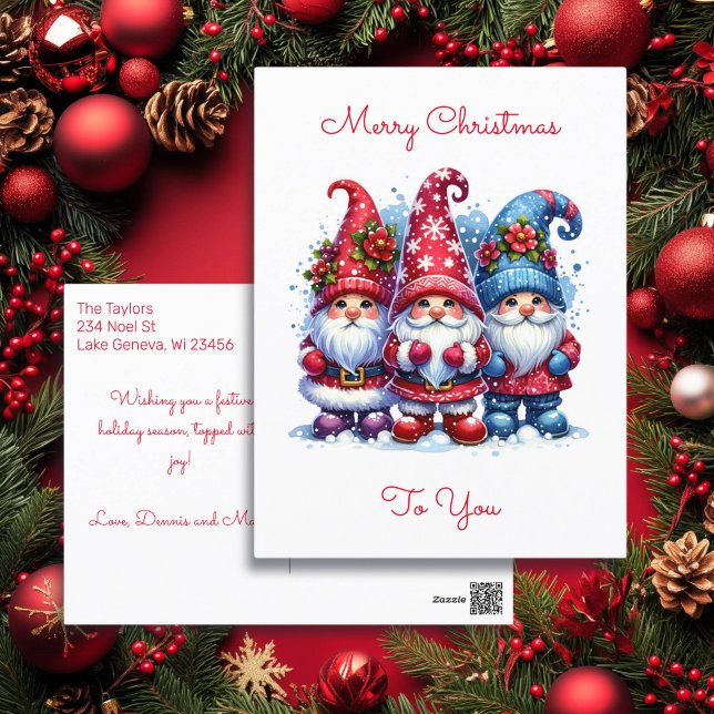 Deseándote una Navidad Festiva | Gnomos Navideños (Subido por el creador)