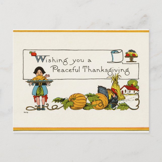 Deseándote una tarjeta de agradecimiento pacífica (Anverso)