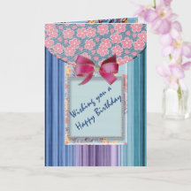 Deseándote una tarjeta de cuaderno de cumpleaños f