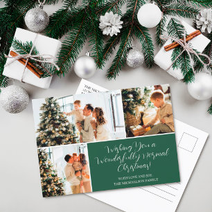 Deseándote una tarjeta de vacaciones con fotos par