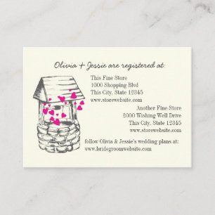 Desear tarjetas de registro de novias