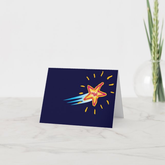 Desear una tarjeta de estrella (Anverso)