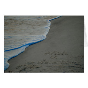 Desearía que estuvieras aquí Beach card