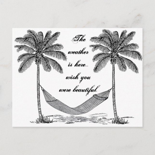 Desearía que fueras una hermosa postal vintage de  (Anverso)