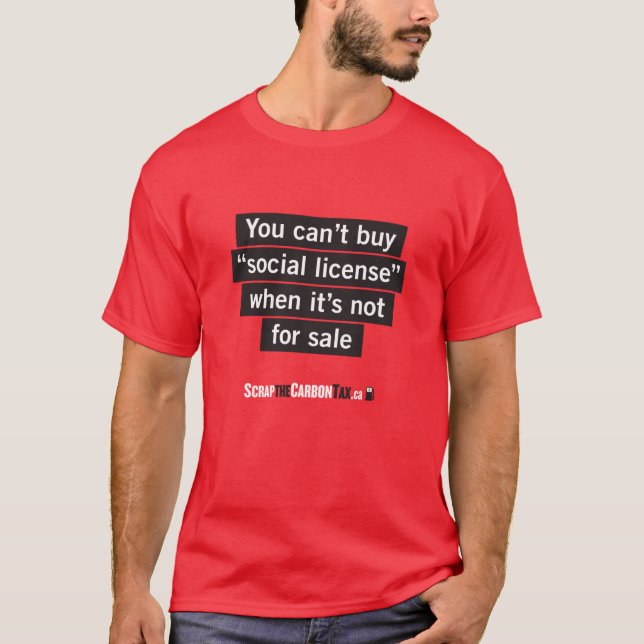 Deseche la camiseta del impuesto del carbono (Anverso)