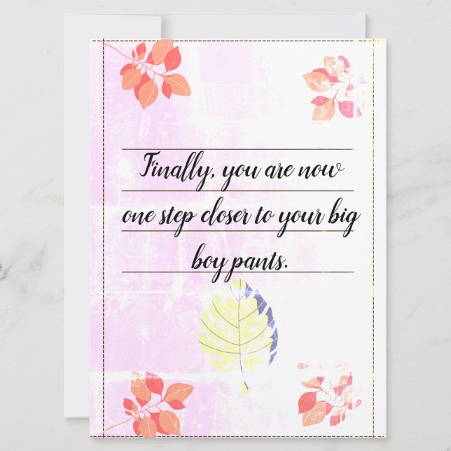 Desee a sus amigos su mejor día con esto (Anverso)