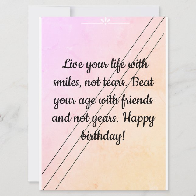 Desee a sus seres queridos su mejor día con esto (Anverso)