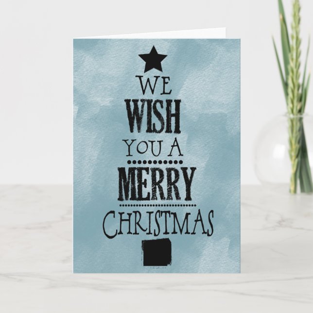 Deséenle Un Árbol Feliz De Navidad (Anverso)