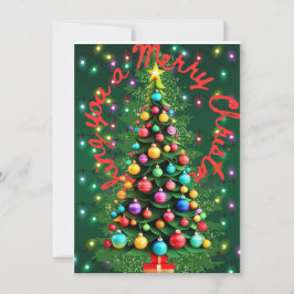 Deséenle Un Feliz Árbol De Navidad 3D Verde