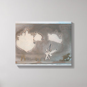 Desembarco K7 1986 Lienzo de medios mixtos