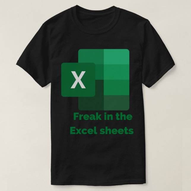 Desempañar en las hojas de Excel con camiseta clás (Diseño del anverso)