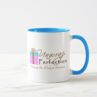 Desempaquete la taza del logotipo de la perfección