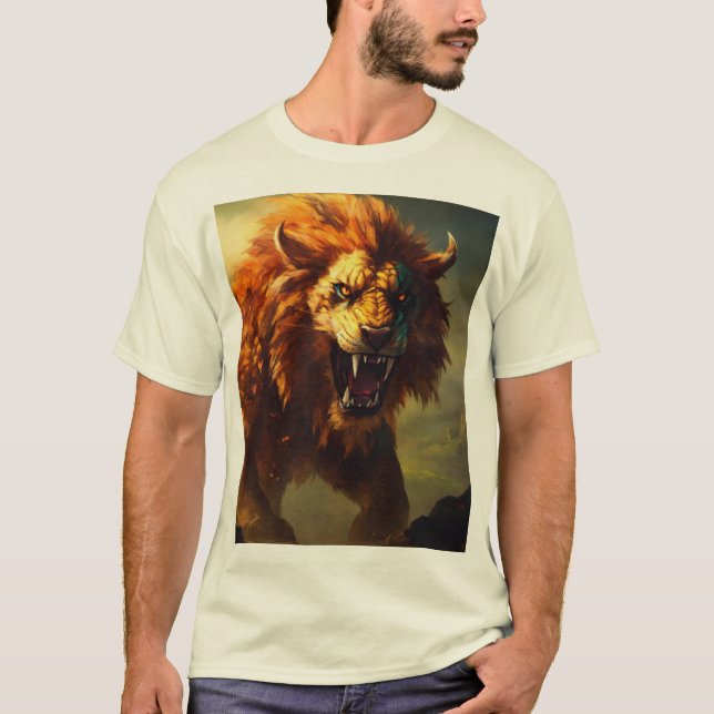 Desencadenado: La furiosa camiseta de león (Anverso)