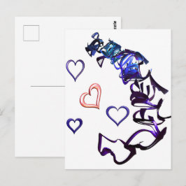 Desencadenar mi postal cardíaca