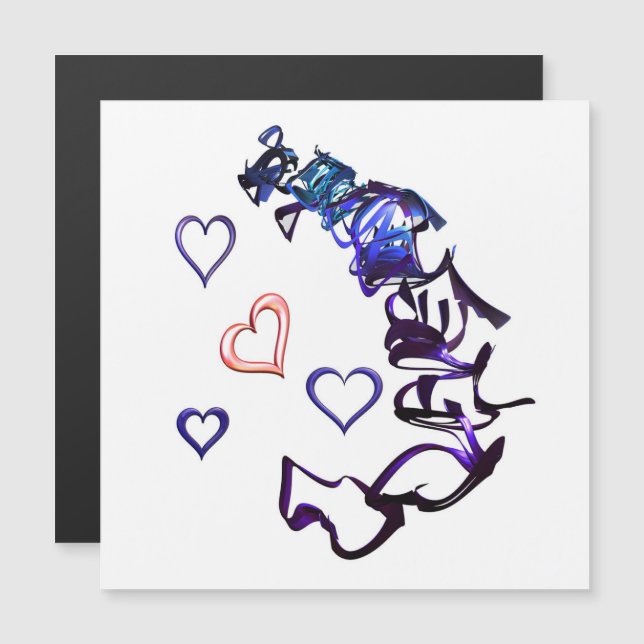 Desencadenar mi tarjeta magnética del corazón (Anverso/Reverso)