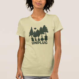 Desenchufe - la camiseta de la mujer del bosque