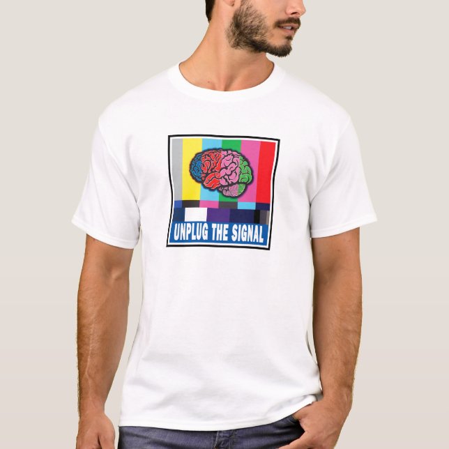 "Desenchufe la versión orgánica 2 de la camiseta (Anverso)