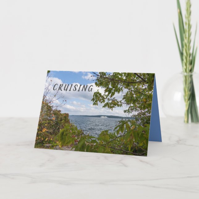 Deseo de crucero para una gran tarjeta de viaje de (Anverso)