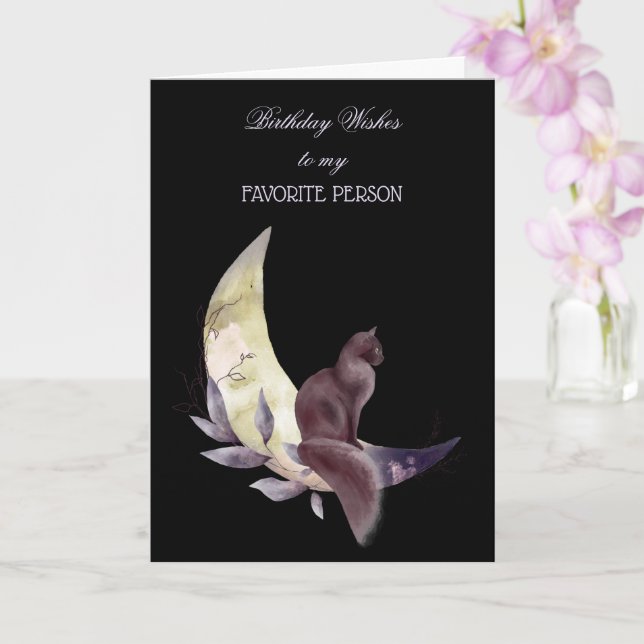 Deseo De Cumpleaños Para Mi Tarjeta De Persona Fav (Orquídea)