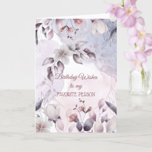 Deseo De Cumpleaños Para Mi Tarjeta De Persona Fav