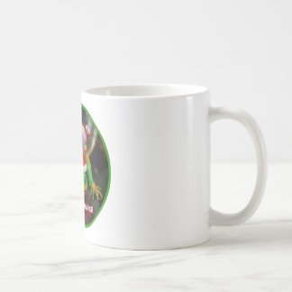 Deseo de la iguana usted una taza de las Felices