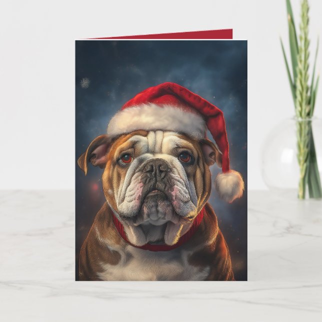"Deseo de Navidad de Bulldog" (Anverso)