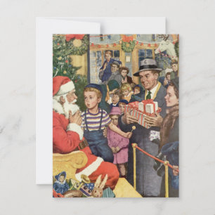 Deseo de Navidad Vintage, Niño en la Falda de Sant