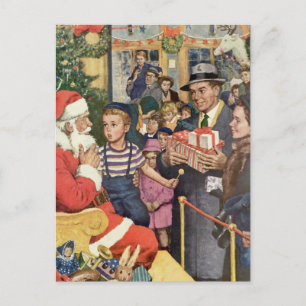 Deseo de Navidad Vintage, Niño en la Falda de Sant