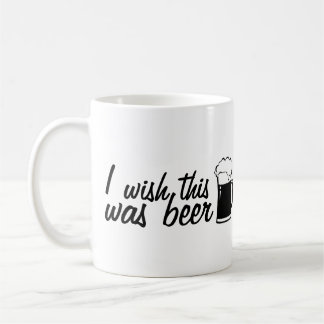 Deseo que ésta fuera taza de café de la cerveza