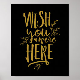 Deseo que estuvieras aquí Señal de mesa conmemorat
