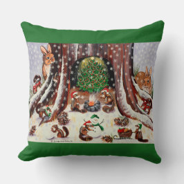 Deseo que fuéramos invitados Almohada Verde