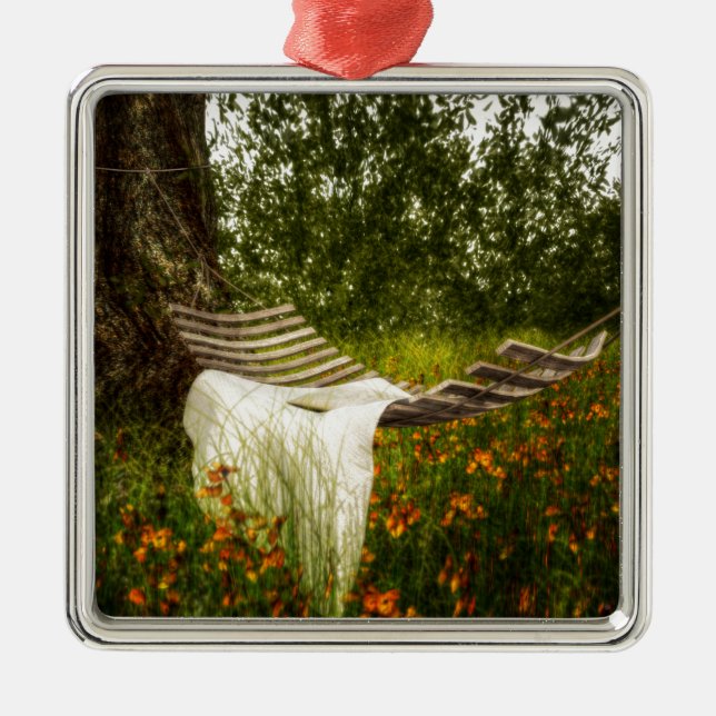 Deseo usted estaba aquí el ornamento cuadrado (Frente)