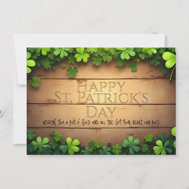 Deseos Afortunados de San Patricio 🍀 (Anverso)
