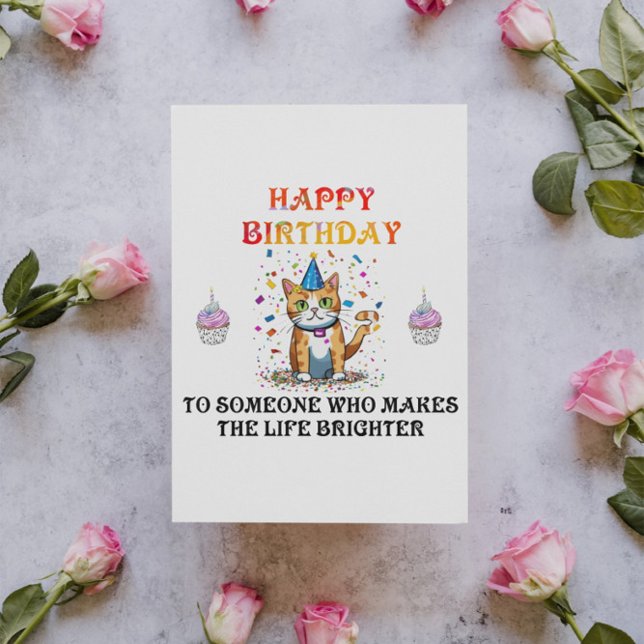 Deseos alegres: Una tarjeta de cumpleaños (Subido por el creador)