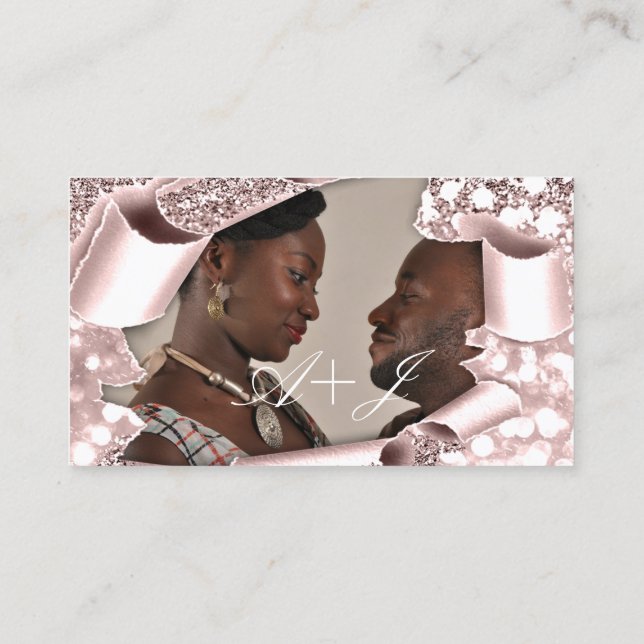 Deseos Buenos Para Iniciales De Invitación De Boda (Reverso)