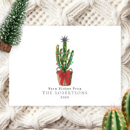 Deseos Cálidos Cactus Navidad
