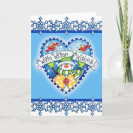 Deseos cálidos de invierno - Tarjeta de saludo