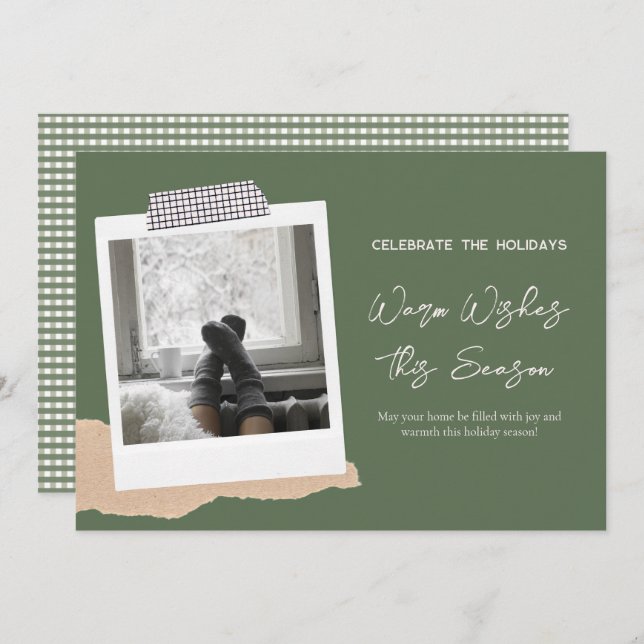 Deseos Cálidos Esta Tarjeta De Vacaciones De Tempo (Anverso / Reverso)