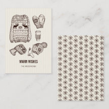 Deseos Cálidos Holiday Essentials Mini tarjeta de